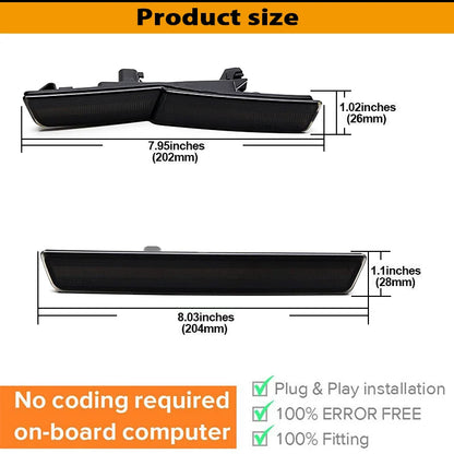 For 2015-2022 Dodge Challenger Srt Hellcat 4PCS Widebody Front