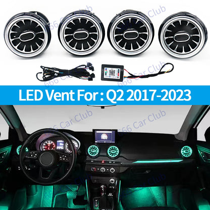 For Audi Q2 2017-2023 APP Control 256 Colours Vents Air