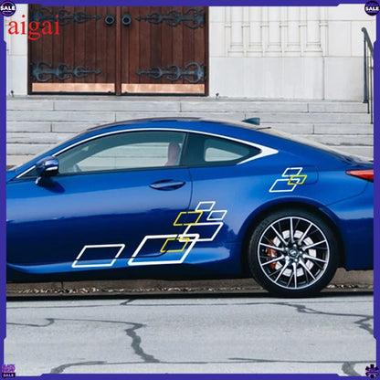 2PCS Sticker Both Side Body Vinyl Film Stylish Personalized