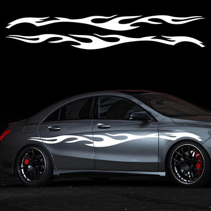 Large Flame Sticker Full Body Side Graphics Vinyl Decal