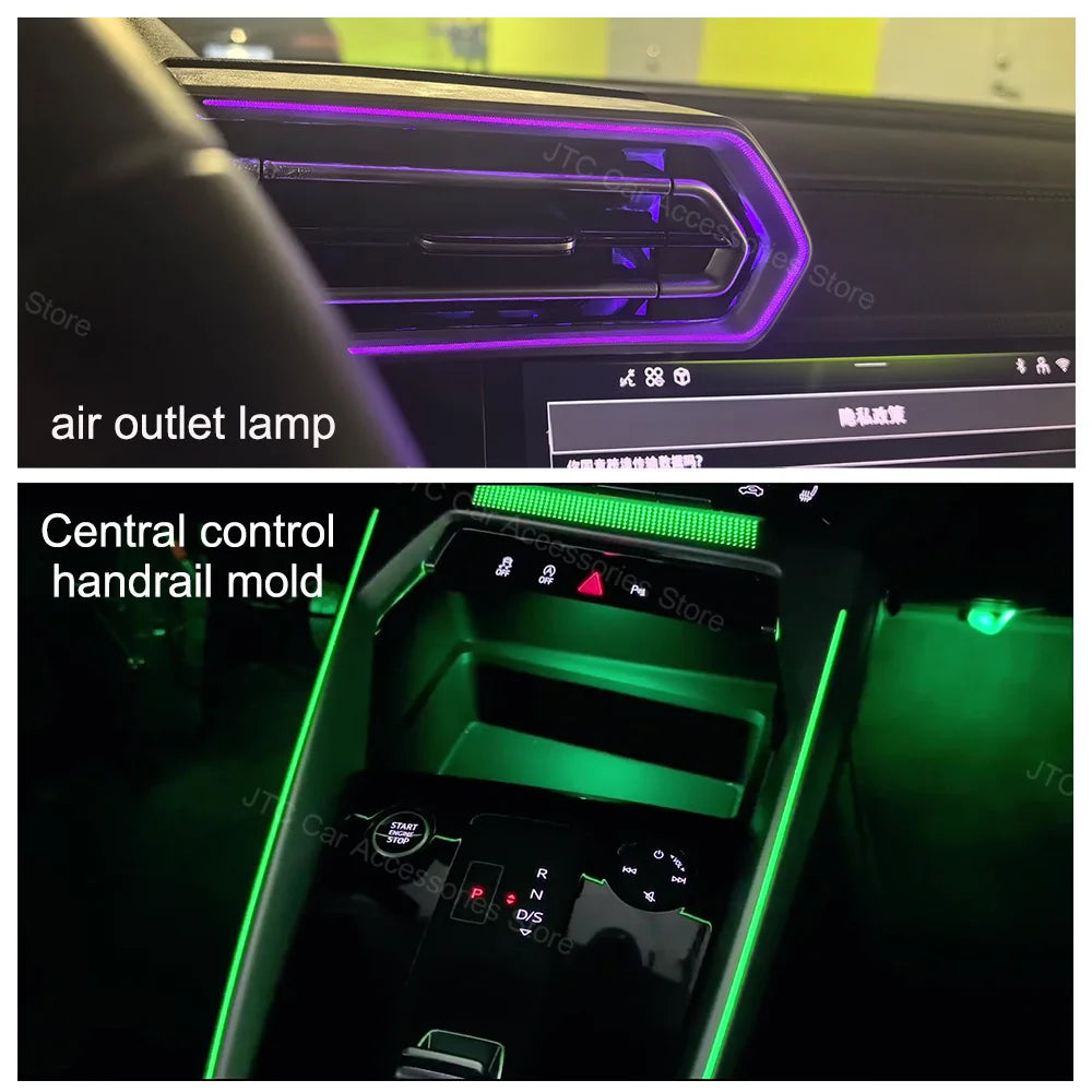 For Audi A3 8Y S3 RS3 Ambient Dashboard 2021-2025 Air Vent