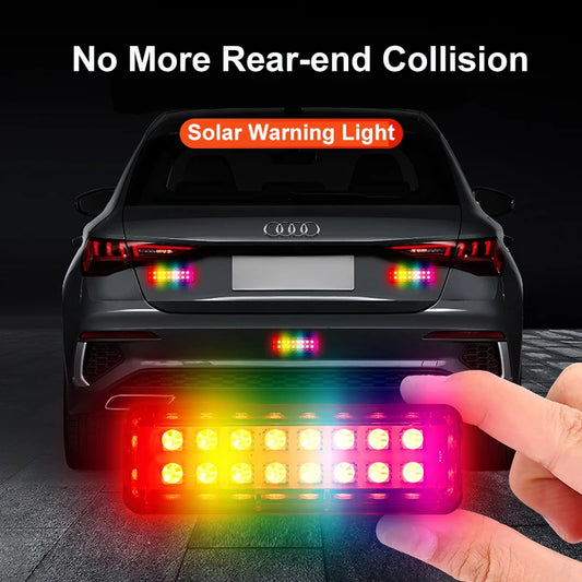 For Motorcycle Bike Solar Warning Strobe Drone Scooter
