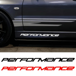 2PCS 1SET Performance Side Skirt Vinyl Sticker Waterproof Uv