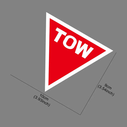 Tow Point Sticker Inverted Triangle Graphics Body Vinyl Racing