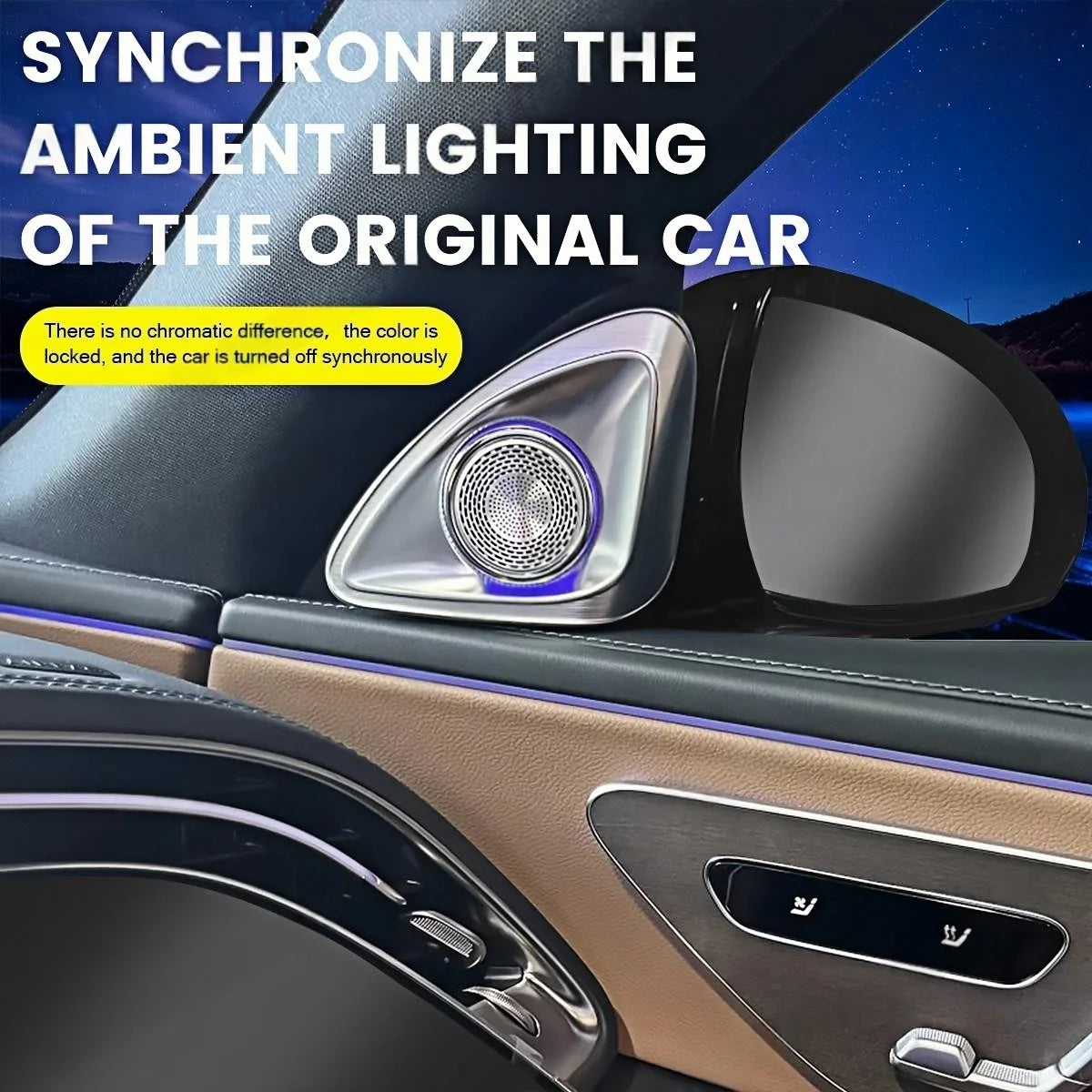 For Mercedes Benz W214 Colors 4D Rotating Tweeter Speaker E