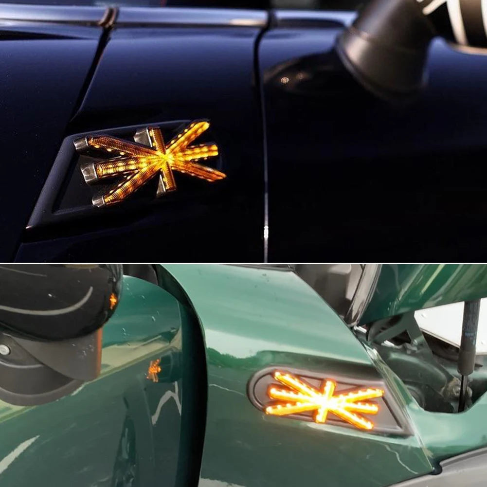 For Mkii MINI Cooper R55 R56 2PCS Ijdm Side Marker Lamps Amber