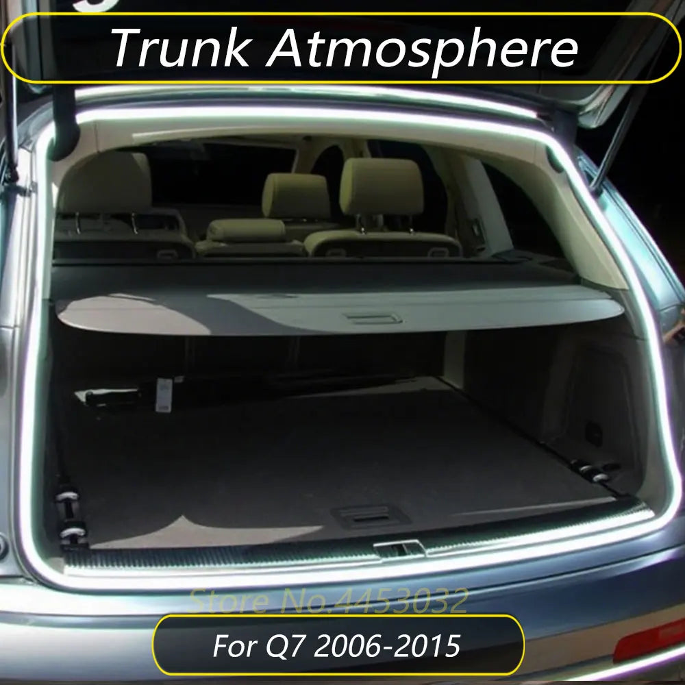 For Audi Q7 4L 2006-2015 Trunk Atmosphere Strip Kit Easy Install