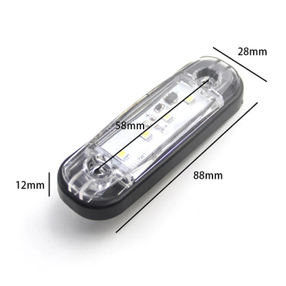10PCS 12V 24V Side Marker External Warning Taillight Signal