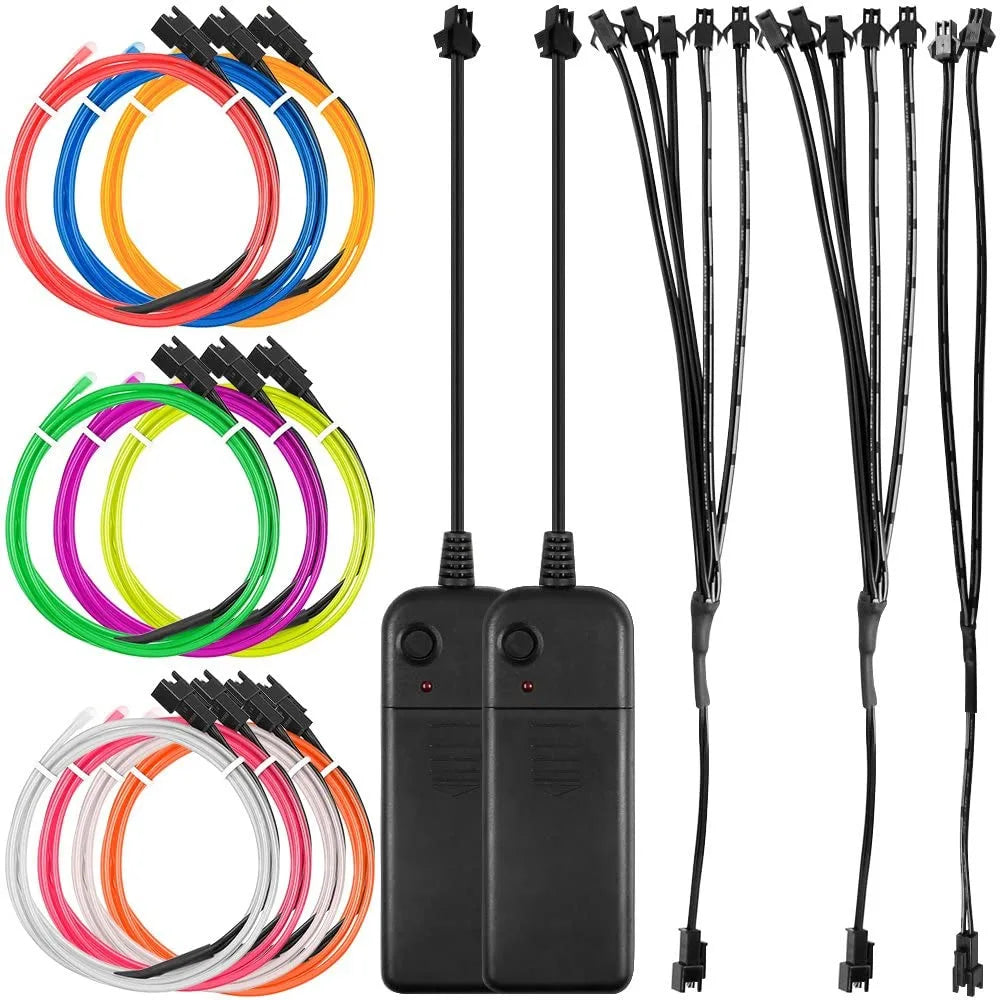 1M Glow El Wire Neon Cable Christmas Dance Party