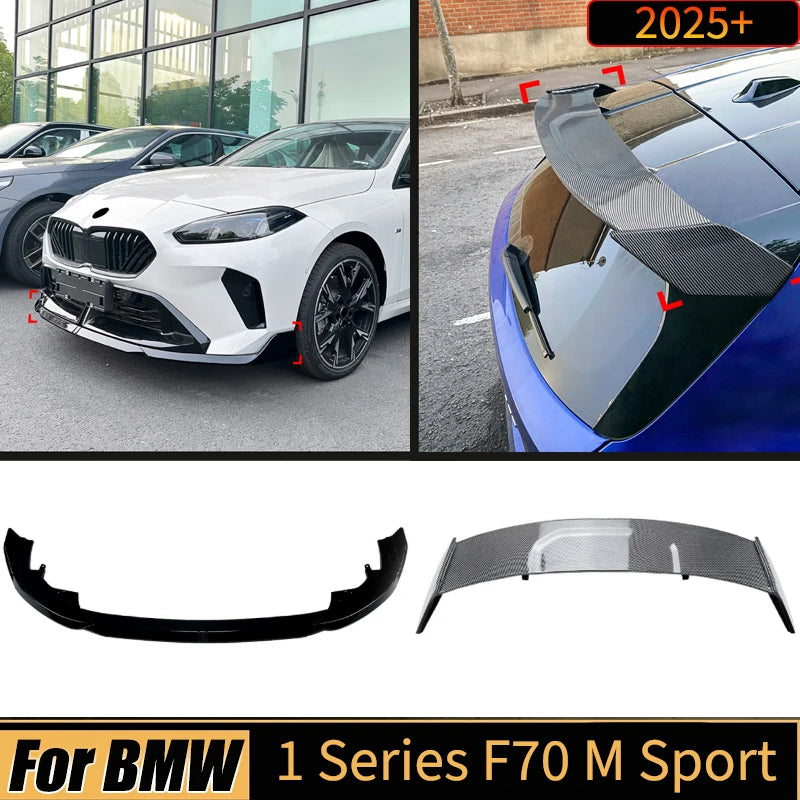 For BMW 1 Series F70 M Sport Front Bumper Lip Rear Trunk Spoiler