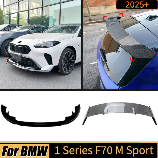 For BMW 1 Series F70 M Sport Front Bumper Lip Rear Trunk Spoiler
