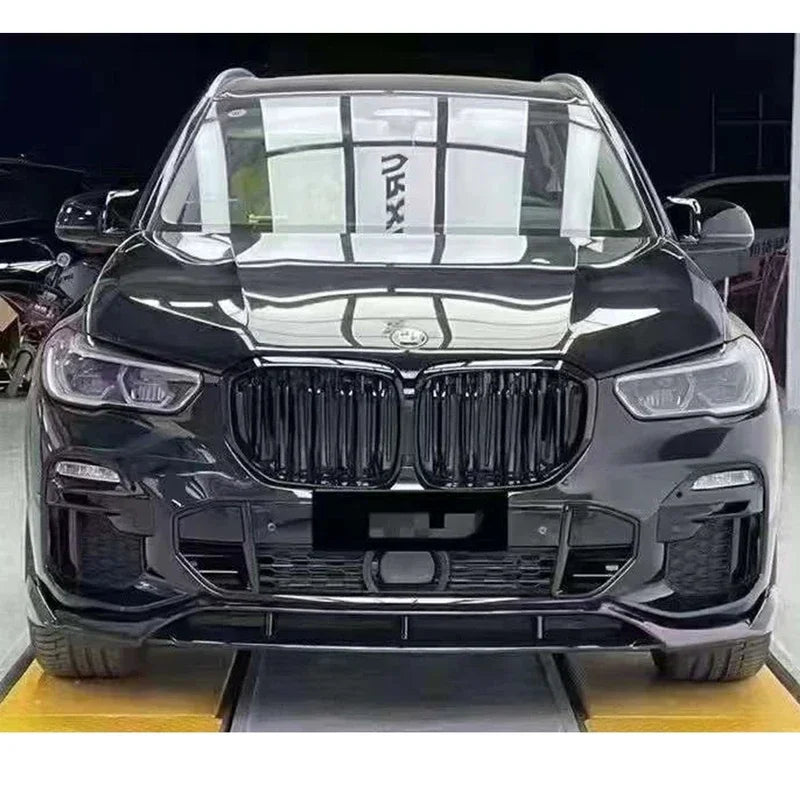 For BMW X6 G06 2019-2023 Carbon Fiber Front Lip Bumper Diffuser