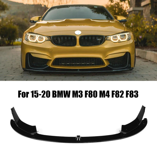 For BMW M3 F80 M4 F82 Front Bumper Lip splitter+side Splitter