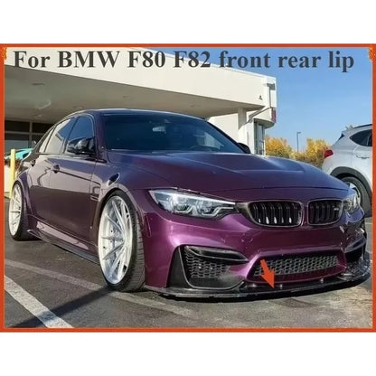 For BMW F80 F82 M3 M4 3D Sty Real Carbon Fiber 14-18 Front Rear