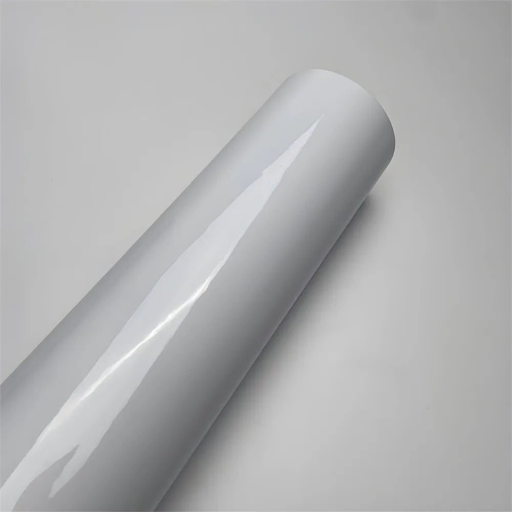 Glossy White Vinyl Film Stickers Scooter Motorcycle Body Air