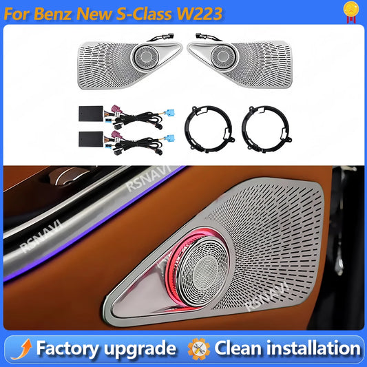 For Mercedes Benz S-Class W223 Horn Colors Rotating Tweeter Door