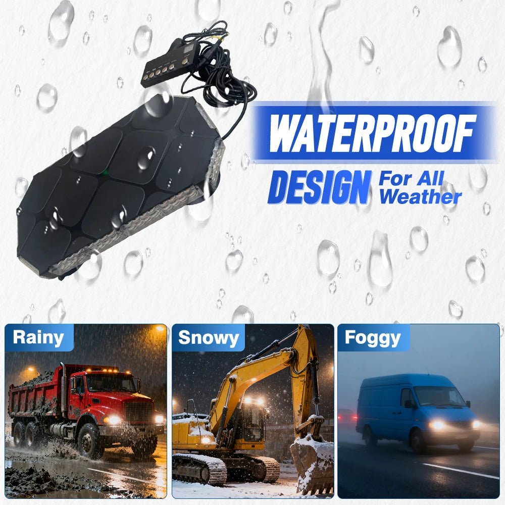12-24v 42LED Strobe Warning Roof Emergency Safety Flashing