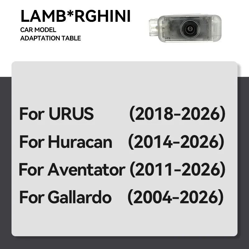 For Lamborghini Urus ​Huracan ​Aventator ​Gallardo 2PCS Welcome