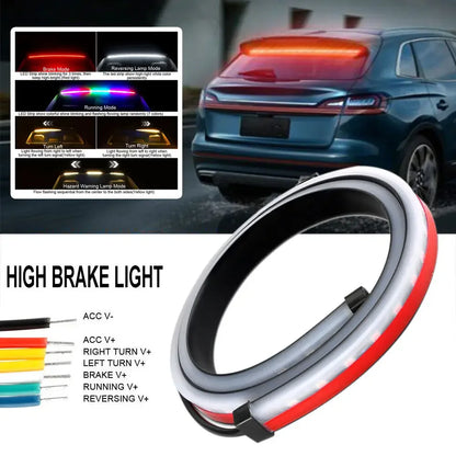 Colorful Rear Brake Strip Mount Stop Turn Signal Running