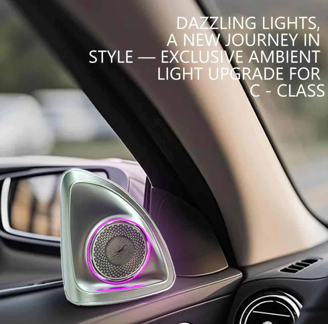 For Mercedes Benz C & E Turbo Air Outlet RGB Color Ambient