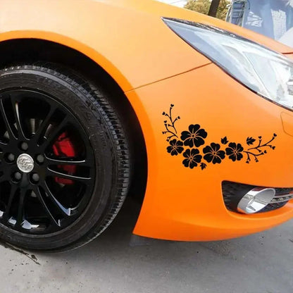 Flower Decal Body Sticker Window Bumper Door Scratch Cover