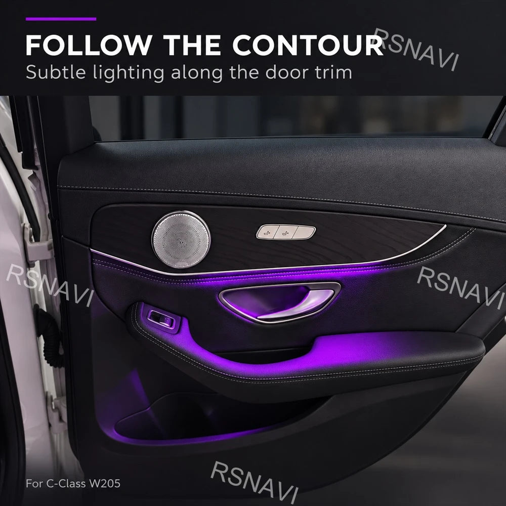 For Mercedes-Benz C-Class W205 Glc X253 Basic 64-color Ambient