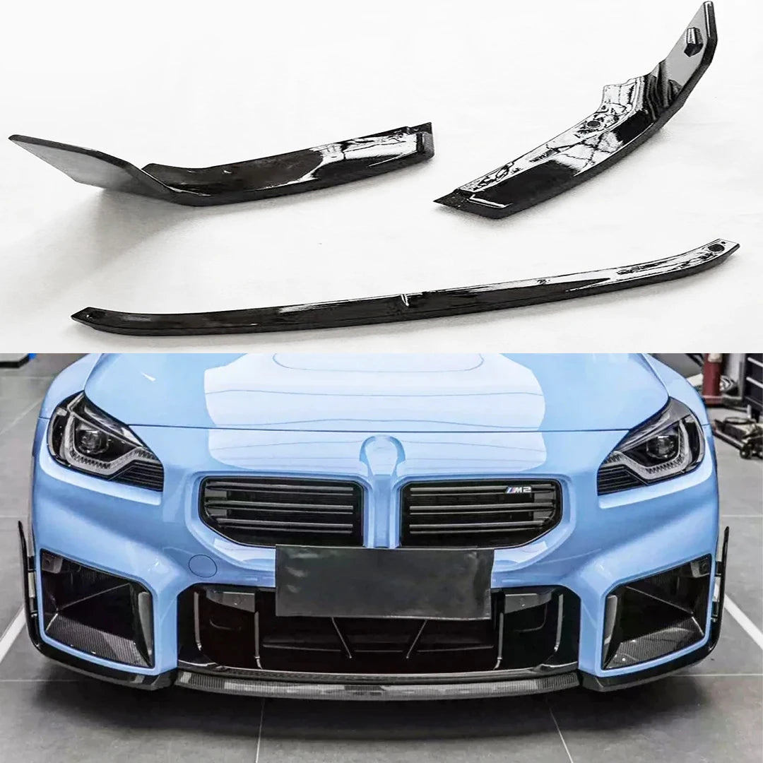 For BMW M2 G87 2023+ Mp Front Lip Spoiler Diffuser Chin Shunt