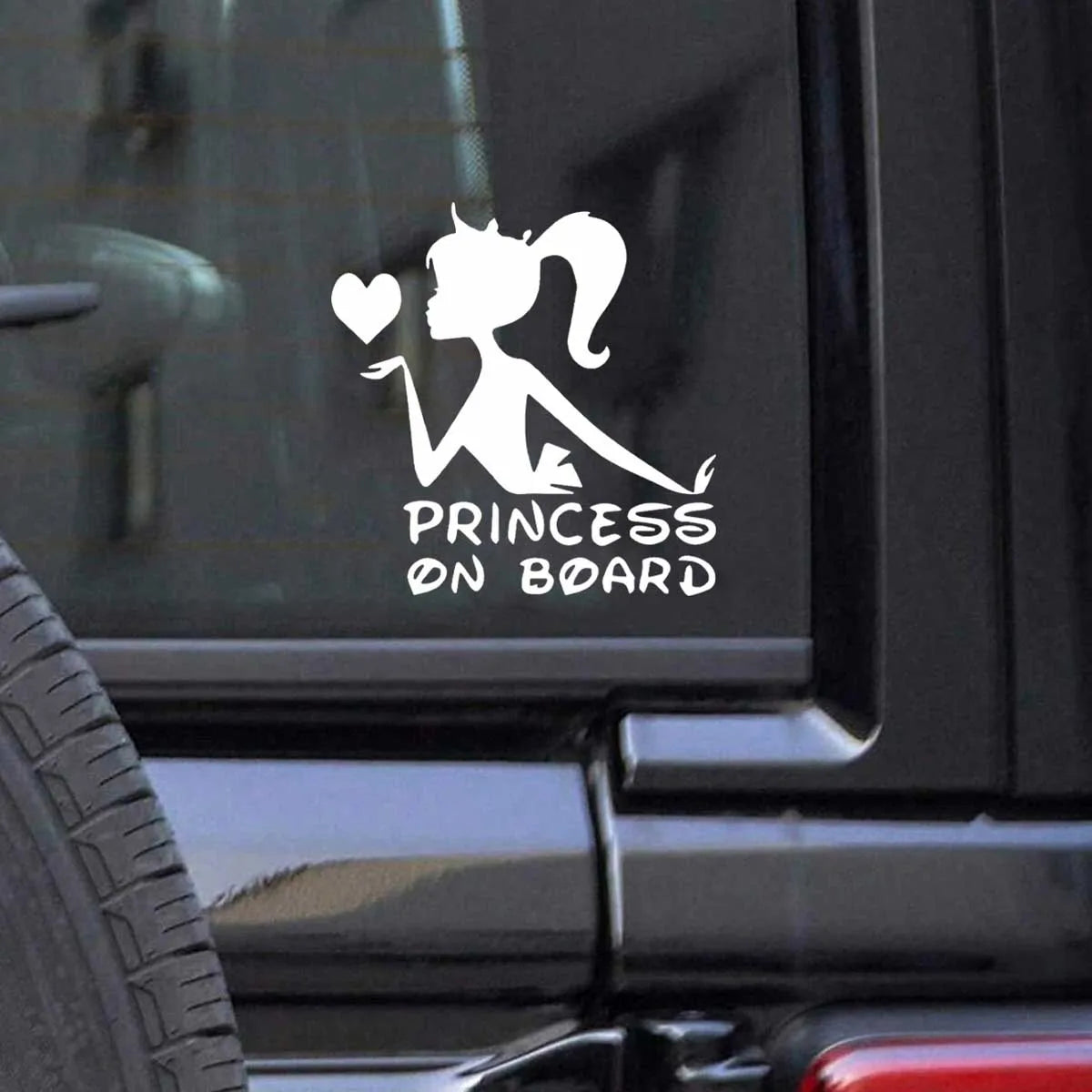 Girl Princess On Sticker Decal