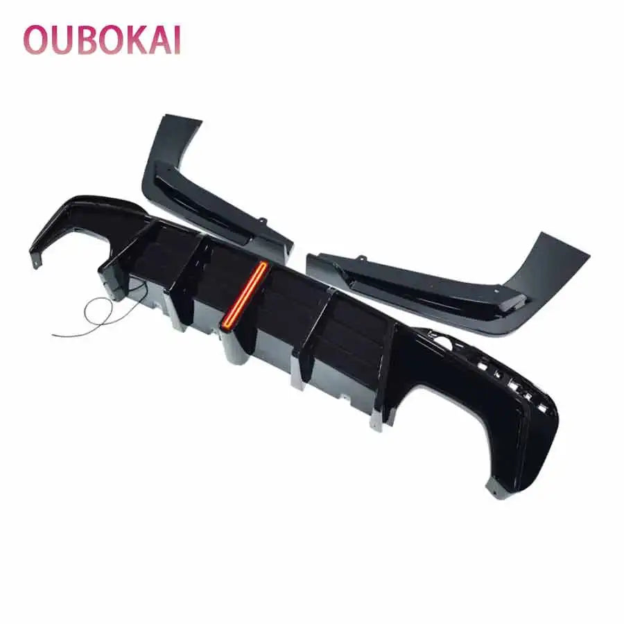 For BMW 5 Series M5 F90 G30 G38 540 Bright Black Rear Bumper