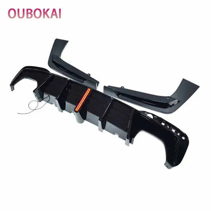 For BMW 5 Series M5 F90 G30 G38 540 Bright Black Rear Bumper