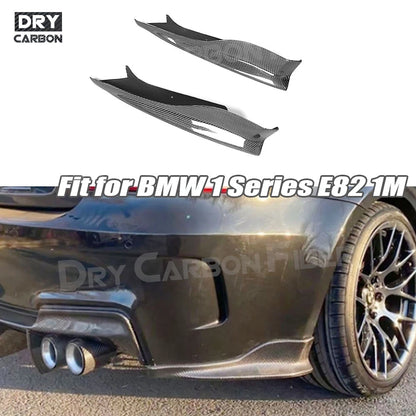 For BMW 1 Series E82 1M Rear Bumper Lip Splitters Aprons Flaps