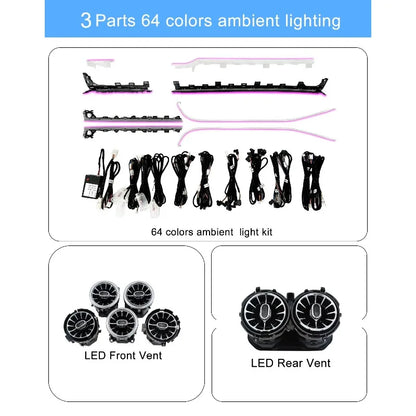 For W177 Cla W118 C118 2020-2025 Upgrade Colors Interior Ambient