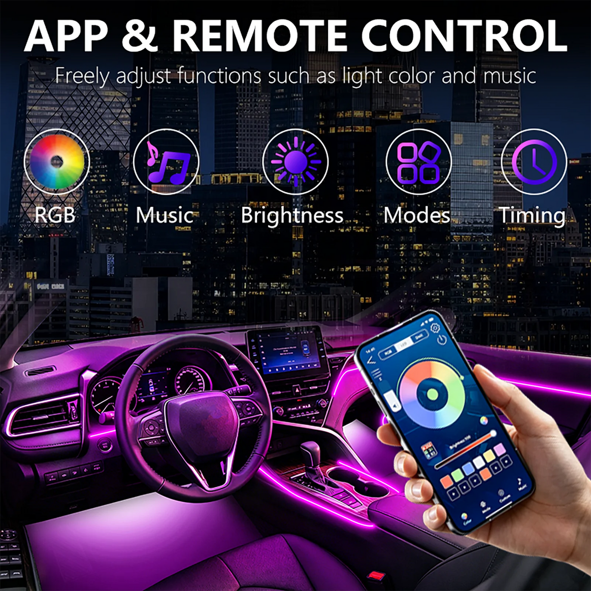 For Honda Accord Hybrid 2023-2026 6p-rgb Interior Atmosphere