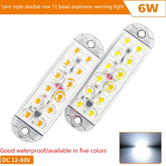12 Strobe Side Warning Grille Flashing Lightbar Truck Signal