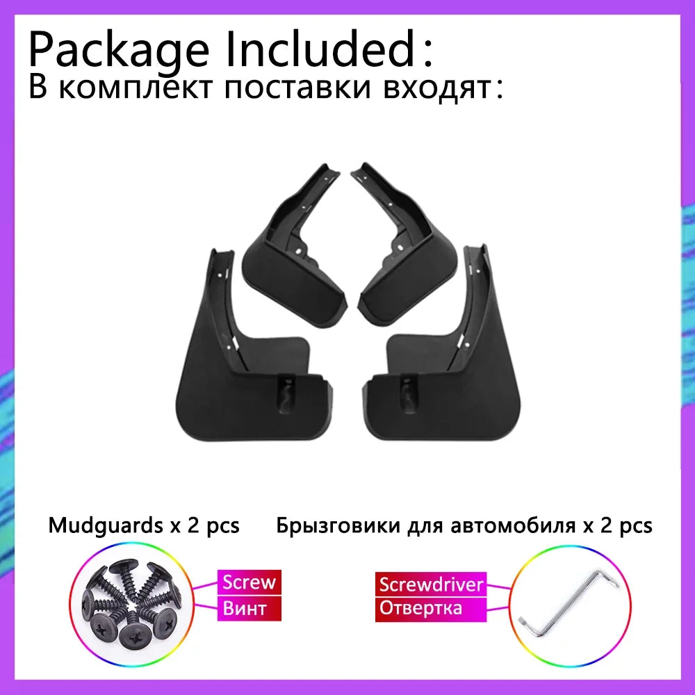 For BYD Yuan Up 2024 2025 ABS Mud Guards Mudguards Mudflaps