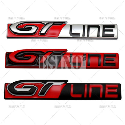 For Peugeot Gt Rcz 308 508 Gt Line 3D Metal Chrome Zinc Alloy