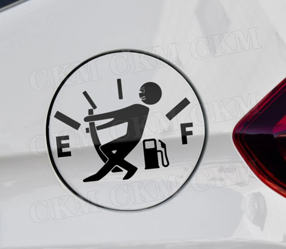 For Ford Focus 2 Funny Fuel Gage Empty Decal Tank Cap Stickers