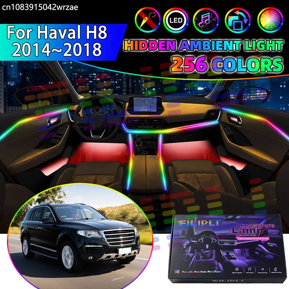 For Haval H8 2014~2018 2015 2016 2017 RGB Interior Ambient