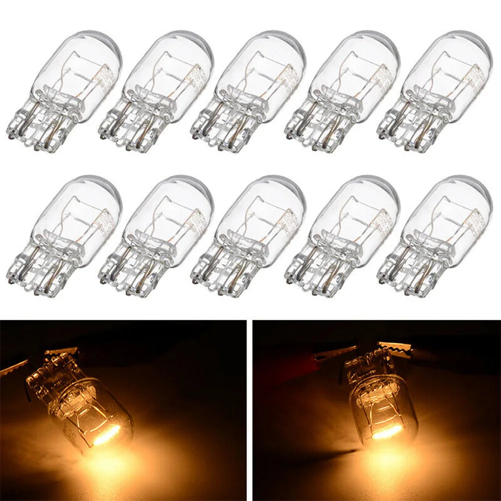 21W Clear Glass Turn Signal Stop Brake Tail Bulbs