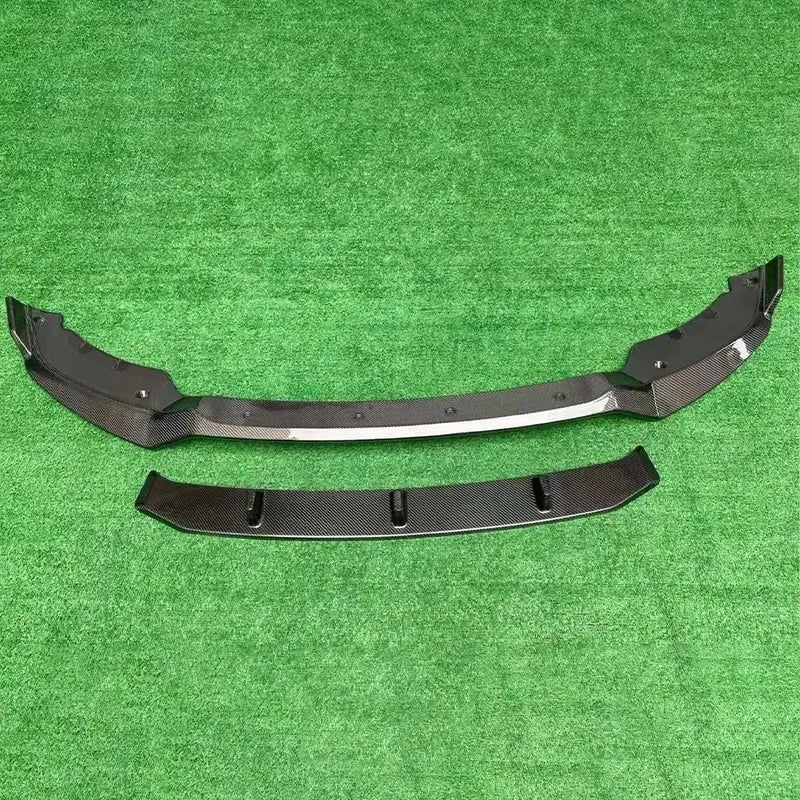 For BMW X6 G06 2019-2023 Carbon Fiber Front Lip Bumper Diffuser