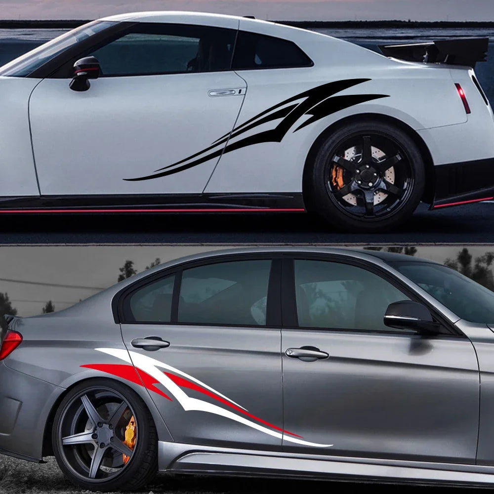 150x20cm Body Side Stickers Graphics Stripes Decal Waterproof