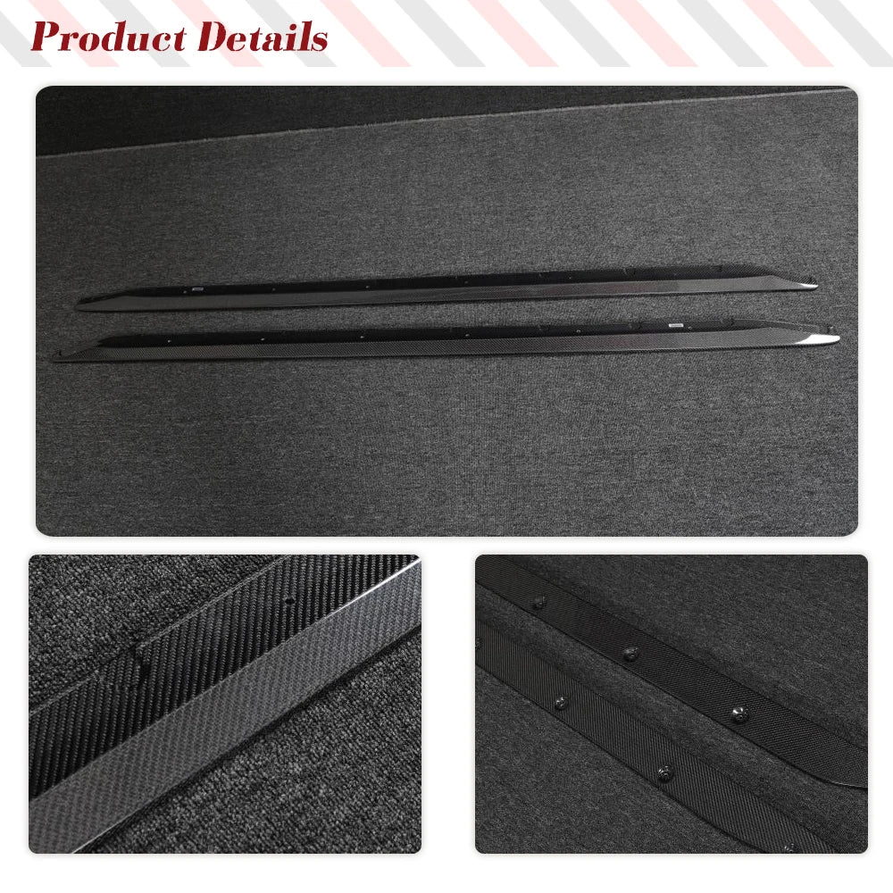 For BMW 3 Series G80 M3 Carbon Fiber Side Skirts Body Kits
