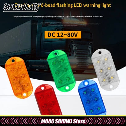 Set 12-80v Trailer Truck Signal Indicator 6leds high-brightness