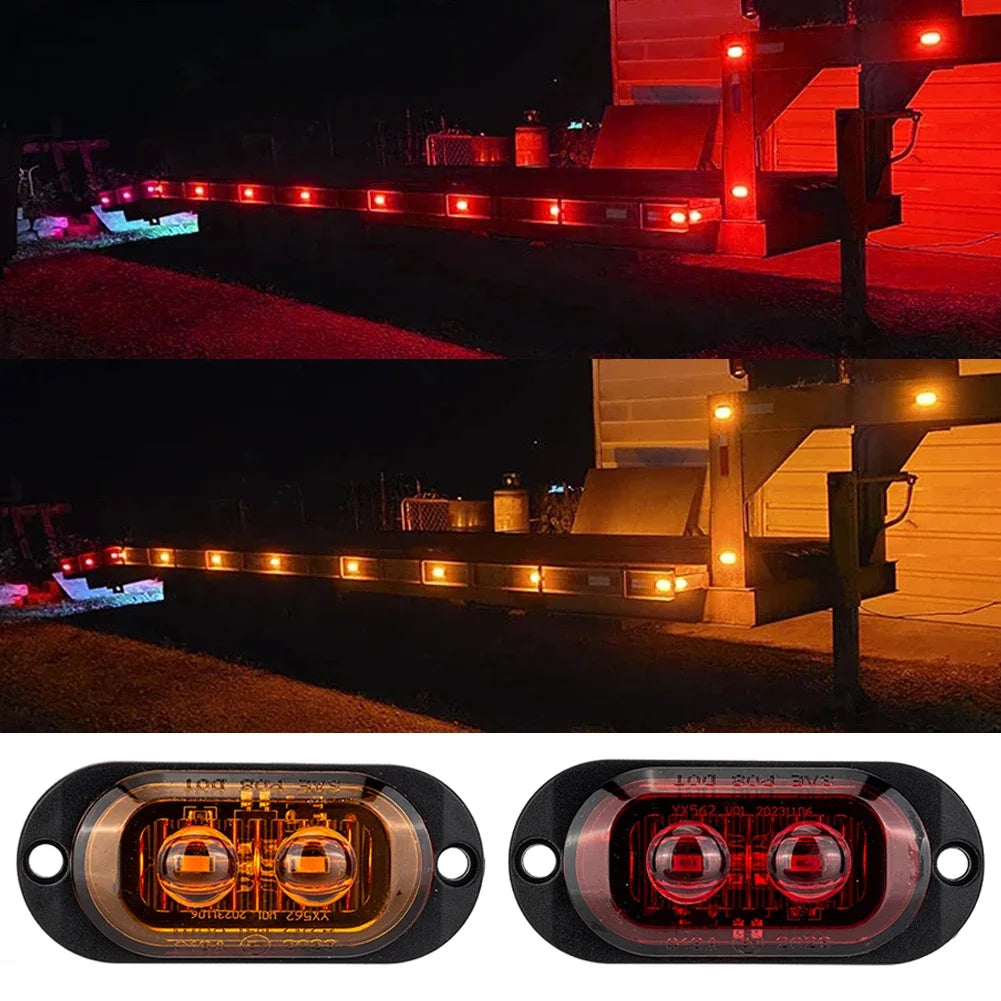 Truck Len Side Marker 12-24v Waterproof Trailer Lorry Van