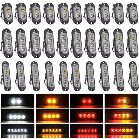 10PCS E8 Mark Side Marker Indicator Signal Truck Trailer