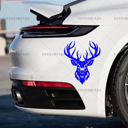 Symbolize Strength Freedom Deer Head Stickers Fit Body Bumper