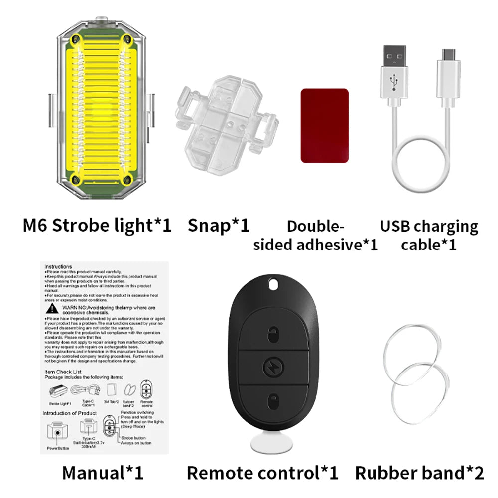 For Motorcycle Wireless 2.4g Remote Control Flash Warning Signal