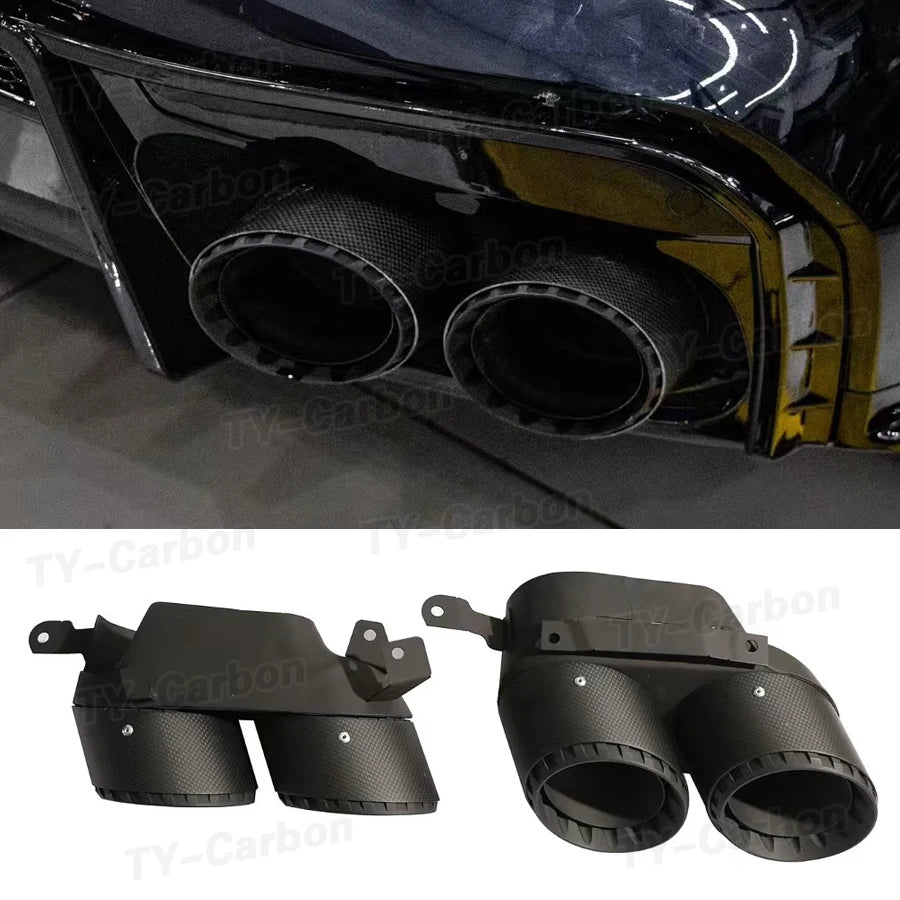 For BMW X5 G05 Rear Bumper Diffuser Lip Body Kit Exhaust Guard
