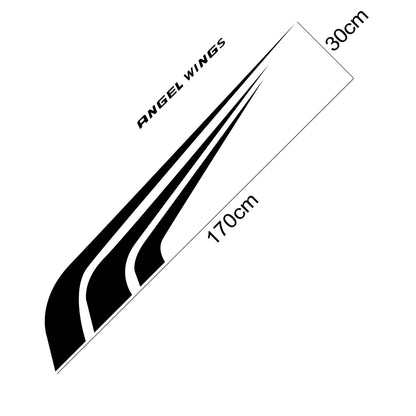 For Audi Volkswagen VW Ford BMW Body Angel Wing Vinyl Stickers