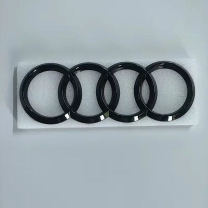 For Audi Q3 2013-2022 4Ring Logo ABS Black Hood Front Grille